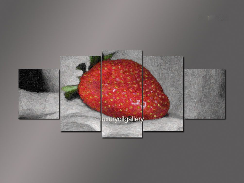 ציור חמישה חלקים תות שדה